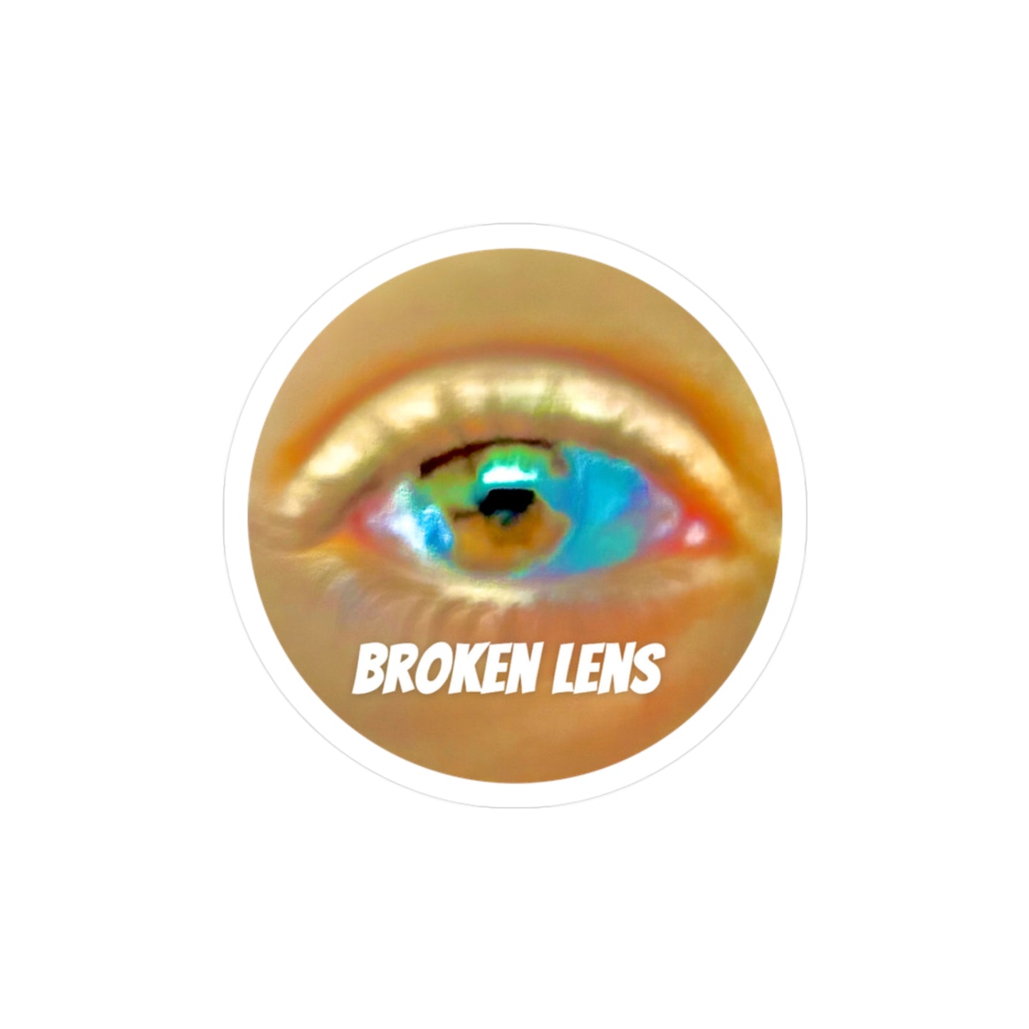 Broken Lens Vinyl Decals - Eye-Catching Stickers for Creative Decor