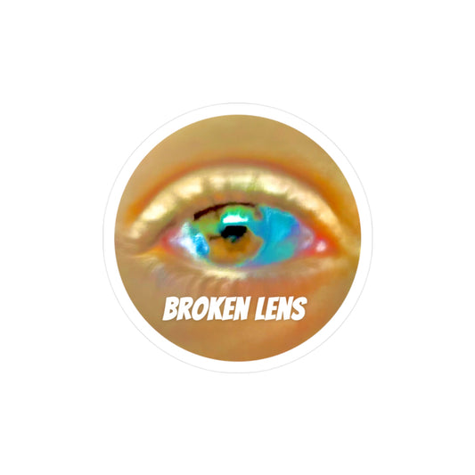 Broken Lens Vinyl Decals - Eye-Catching Stickers for Creative Decor
